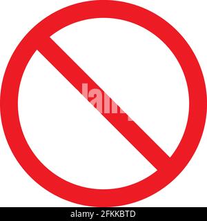 Symbole de zone restreinte. Modèle de logo de thème interdit et non autorisé. Icône interdit, verrouillé et fermé. Pictogramme de panneau routier. Illustration vectorielle. Illustration de Vecteur