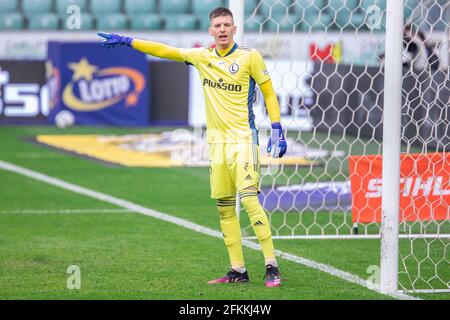 Varsovie, Pologne. 1er mai 2021. Cezary Miszta de Legia vu pendant le match polonais PKO Ekstraklasa League entre Legia Warszawa et Wisla Cracovie à Stadion Miejski Legii Warszawa im. Marsza?ka Józefa Pi?sudskiego.score final; Legia Warszawa 0:0 Wisla Cracovie. Crédit : SOPA Images Limited/Alamy Live News Banque D'Images