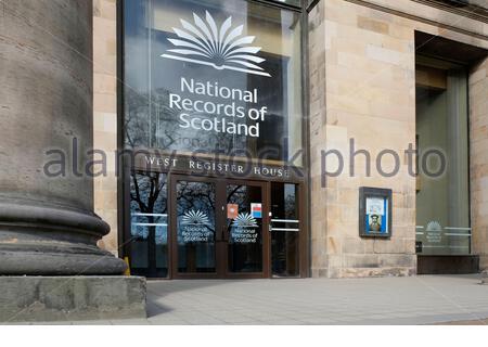 National Records of Scotland, West Register House, Charlotte Square, Édimbourg, Écosse Banque D'Images