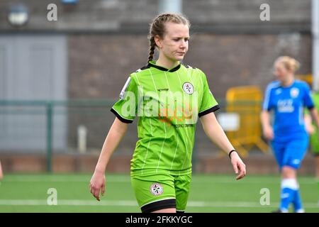 Ystrad Mynach, pays de Galles. 2 mai 2021. Un joueur féminin de Boldmere St Michaels lors du match de football féminin entre FA Women's National League Southern Premier Division Cardiff City Dames et FA Women's National League Division One Midlands Boldmere St Michaels Women au CCB Center for Sporting Excellence à Ystrad Mynach, pays de Galles, Royaume-Uni sur 2, Mai 2021. Crédit : Duncan Thomas/Majestic Media/Alay Live News. Banque D'Images