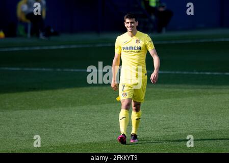 Villarreal, Espagne. 02 mai 2021. Gerard Moreno de Villarreal CF en action pendant le match de football espagnol de la Liga entre Villarreal et Getafe à l'Estadio de la Ceramica. (Note finale; Villarreal CF 1:0 Getafe CF) crédit: SOPA Images Limited/Alay Live News Banque D'Images