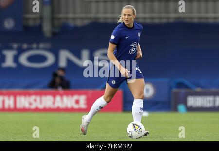 Kington upon Thames, Angleterre, 2 mai 2021. Magdalena Eriksson de Chelsea lors du match de la Ligue des champions de l'UEFA à Kingsmeadow, à Kington upon Thames. Crédit photo à lire: Paul Terry / Sportimage crédit: Sportimage / Alay Live News Banque D'Images