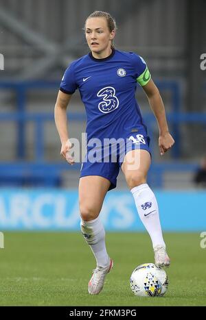 Kington upon Thames, Angleterre, 2 mai 2021. Magdalena Eriksson de Chelsea lors du match de la Ligue des champions de l'UEFA à Kingsmeadow, à Kington upon Thames. Crédit photo à lire: Paul Terry / Sportimage crédit: Sportimage / Alay Live News Banque D'Images