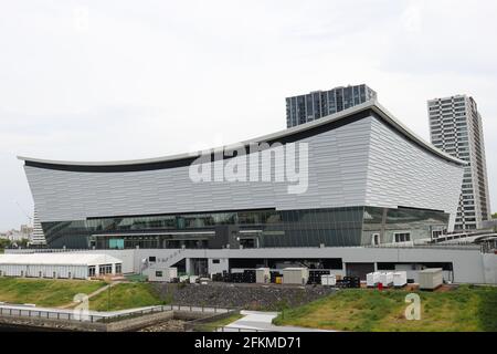 Ariake Arena, Tokyo, Japon. 1er mai 2021. Vue générale de Ariake Arena, 1er MAI 2021 - Volleyball : Jeux internationaux de Volleyball -Tokyo Challenge 2021- à Ariake Arena, Tokyo, Japon. Credit: YUTAKA/AFLO SPORT/Alay Live News Banque D'Images