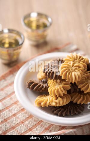 Kue Sagu Keju, Kue Tambang et Kue SemEsprit . Lebaran Idul Fitri eid mubarak Banque D'Images