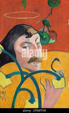 Autoportrait par Paul Gauguin (1848-1903 France) 1889. Banque D'Images