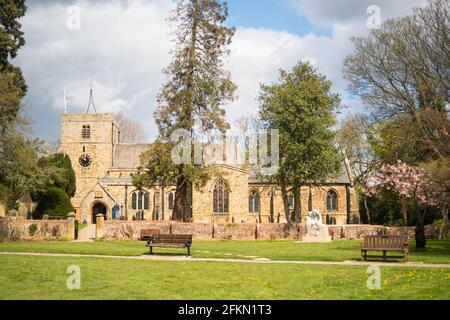 L'église St Mary, Ponteland, Northumberland, Angleterre du Nord-Est, Royaume-Uni Banque D'Images