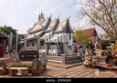 Wat Sri Suphan (Temple d'argent), Chiang Mai, Thaïlande Banque D'Images