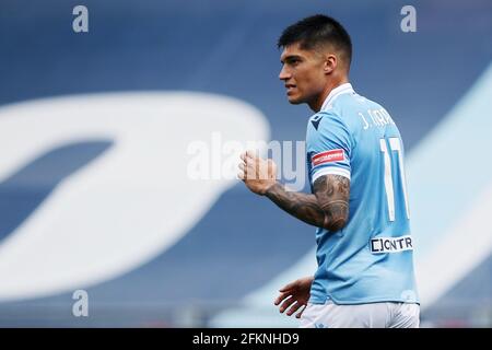 Joaquin Correa du Latium réagit pendant le championnat italien Serie UN match de football entre SS Lazio et Gênes CFC le 2 mai 2021 au Stadio Olimpico à Rome, Italie - photo Federico Proietti / DPPI / LiveMedia Banque D'Images