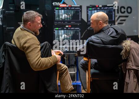 JASON STATHAM et GUY RITCHIE dans LA COLÈRE DE L'HOMME (2021), dirigé par GUY RITCHIE. Crédit: Metro-Goldwyn-Mayer (MGM) / Album Banque D'Images