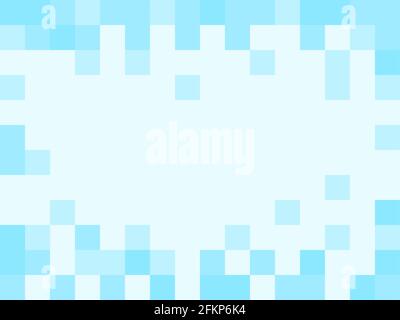 Pixel arrière-plan abstrait texture bleue avec conception pixellisée et format d'image de 4:3. Image vectorielle. Illustration de Vecteur