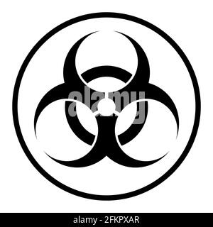 Icône de site Web moderne Biohazard isolée sur fond blanc. Conception de l'application mobile et de l'interface utilisateur . Illustration de Vecteur