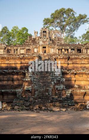Temple Phimeanakas, Angkor Thom, Parc archéologique d'Angkor, Siem Reap, Cambodge Banque D'Images