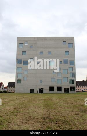 Zollverein École de gestion et de design de SANAA à Essen, Allemagne. Bâtiment cube Banque D'Images