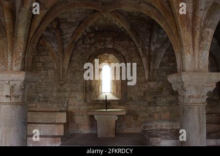 Maison du Chapter à l'abbaye du Thoronet en Provence, France Banque D'Images