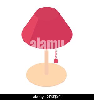 Illustration vectorielle isolée icône de lampe de table isométrique Illustration de Vecteur