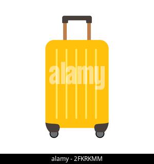 Valises de voyage colorées isolées sur fond blanc. Illustration vectorielle Illustration de Vecteur