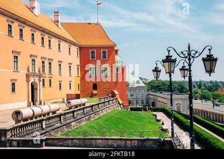 Vieille ville de Varsovie Château royal à Varsovie, Pologne Banque D'Images