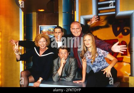 Voll witzig, Comedyreihe, Deutschland 1999, Team: Gabi Decker, Mirco Nontschew, Ralf Günther, Markus Maria Profiltich, Barbara Schöneberger Banque D'Images