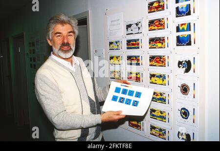 Klaus Hasselmann, deutscher Klimaforscher, Ozeanologe und Meteorologe, Hambourg, Allemagne 1990. Banque D'Images