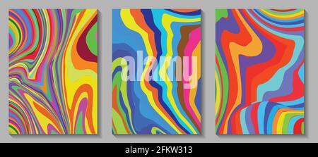 Art fluide Art moderne maillage dégradé arrière-plan. Mélange de liquide de peinture coloré. Texture holographique abstraite, ondes de gradient. Vecteur Illustration de Vecteur