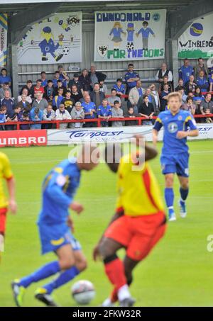 PHOTO DE AFC WIMBLEDON V WATFORD. 23/7/2011. PHOTO DAVID ASHDOWN Banque D'Images