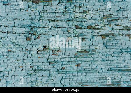 Ancienne peinture texture arrière-plan en bois. Peinture bleue sur une surface en bois. Photo de haute qualité Banque D'Images