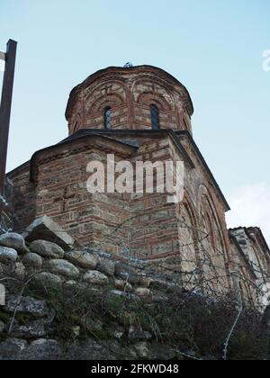 L'église sur la colline du château de Prizren Banque D'Images