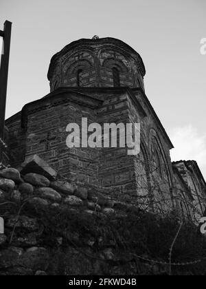 L'église sur la colline du château de Prizren Banque D'Images