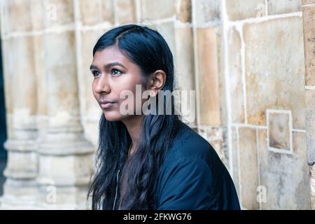 Royaume-Uni /Londres / 25.01.2019 Ash Sarkar journaliste et activiste britannique . Banque D'Images