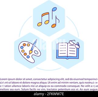 Les œuvres sont soumises aux icônes de la ligne de concept de la loi sur le copyright avec du texte Illustration de Vecteur