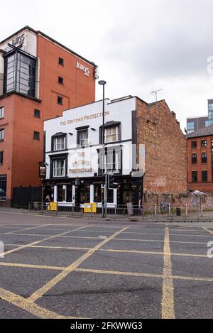 La protection du Briton. Great Bridgewater Street, Manchester. Banque D'Images