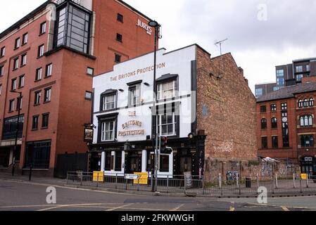 La protection du Briton. Great Bridgewater Street, Manchester. Banque D'Images