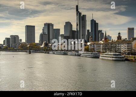 Horizon de Francfort, Francfort, Allemagne Banque D'Images