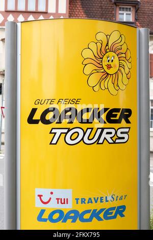 Agence de voyage, Loacker Tours Banque D'Images