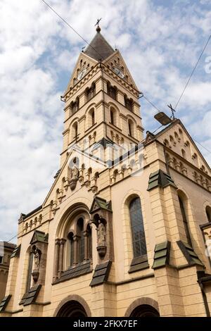 Herz Jesu Kirche, de 2019 Eglise orthodoxe serbe à Innsbruck, Tyrol, Autriche Banque D'Images