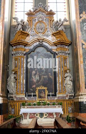 Autel de St Anne&#39;s, Brixen Dom, Bressanone dans le Tyrol du Sud, Italie Banque D'Images