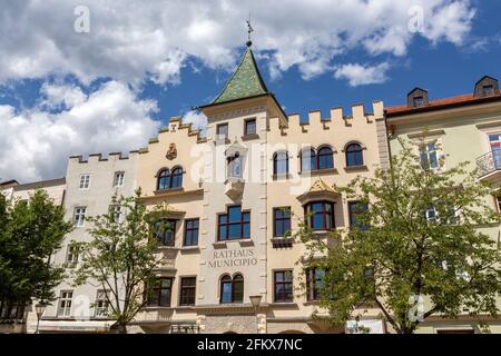 Hôtel de ville, Brixen dans le Tyrol du Sud, Italie Banque D'Images