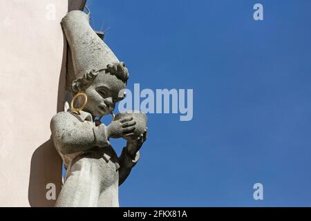 Meinl, Mohrenstatue am Graben à Vienne, Autriche Banque D'Images