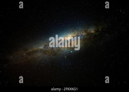 noyau de la voie laiteuse vue de la terre. Ciel nocturne avec étoiles. Banque D'Images