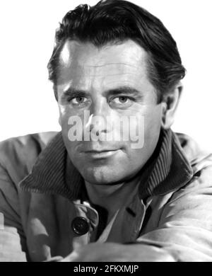 Glenn Ford. Portrait de l'acteur canado-américain, Gwyllyn Samuel Newton 'Glenn' Ford (1916-2006), photo publicitaire, 1955 Banque D'Images