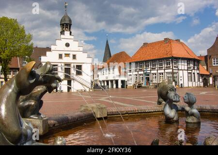 Lingen, Emsland, Allemagne Banque D'Images