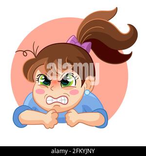 Cartoon Vector Illustration De Bebe En Colere Image Vectorielle Stock Alamy