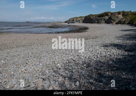 Lilstock Beach sur la section Somerset du chemin de la côte d'Angleterre Banque D'Images