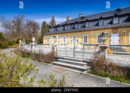 Klasicistni zamek Kozel un parc (narodni kulturni pamatka), Plzensky kraj, Ceska republika / château de Kozel, région de Pilsen, République tchèque Banque D'Images