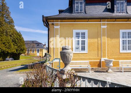 Klasicistni zamek Kozel un parc (narodni kulturni pamatka), Plzensky kraj, Ceska republika / château de Kozel, région de Pilsen, République tchèque Banque D'Images