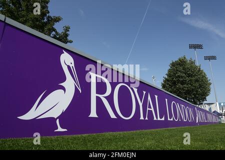 Signalisation royale de Londres pendant Essex Eagles vs Surrey, Royal London One-Day Cup Cricket au terrain du comté de Cloudfm le 27 mai 2018 Banque D'Images