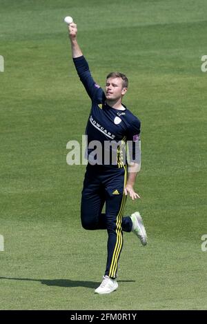 Mason Crane of Hampshire pendant Hampshire vs Essex Eagles, Royal London un-Day Cup Cricket au Ageas Bowl le 23 mai 2018 Banque D'Images