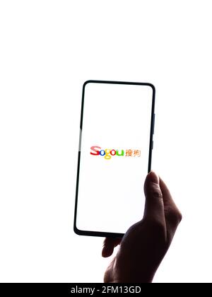 Assam, inde - 04 mai 2021 : logo Sogou sur l'écran du téléphone. Banque D'Images