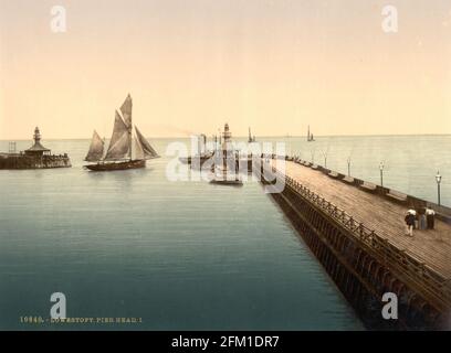 Jetée de Lowestoft dans le Suffolk vers 1890-1900